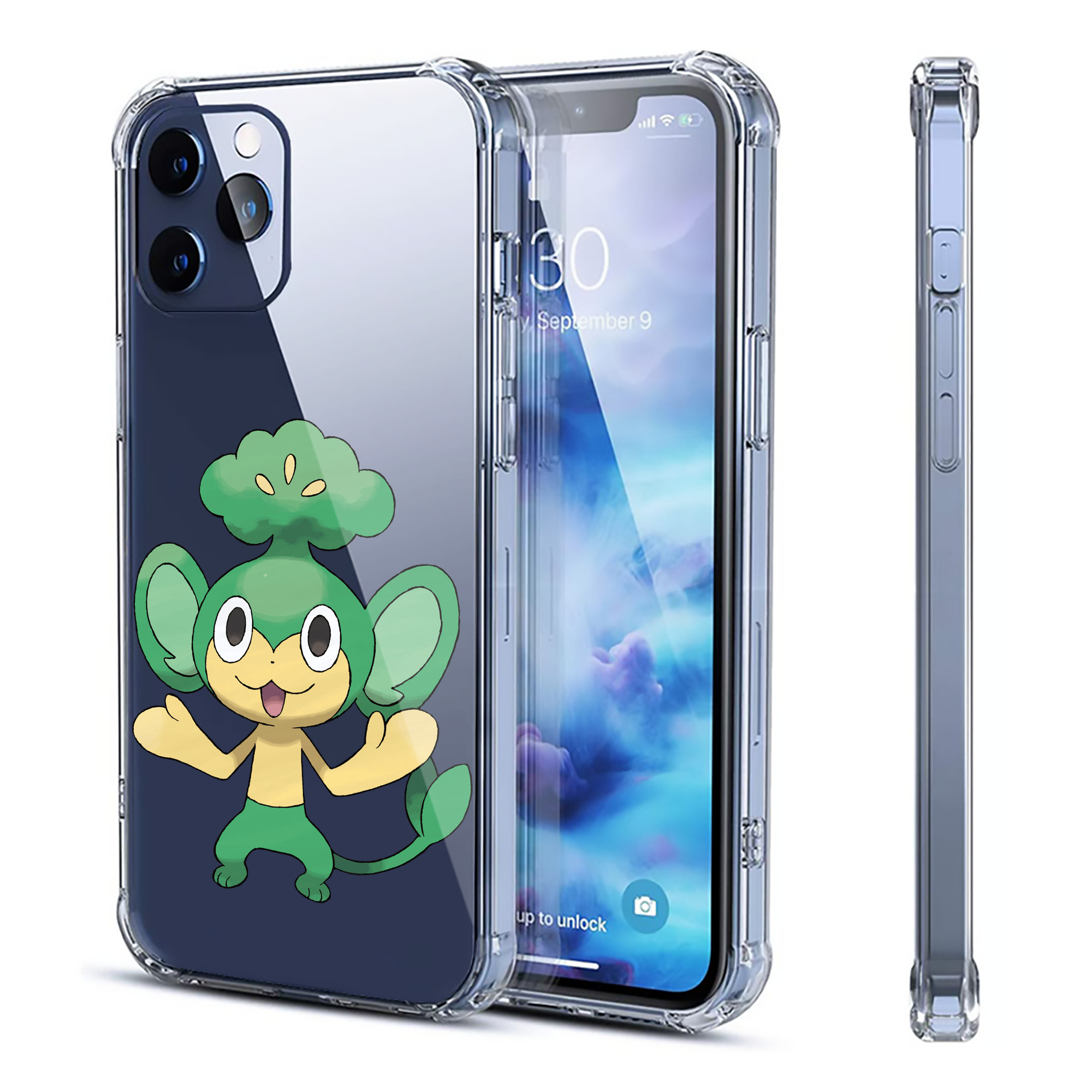 （画像用） ポケットモンスター Pokémon 【iPhone 12シリーズ対応】透明スマホケース（クリアソフトケース）